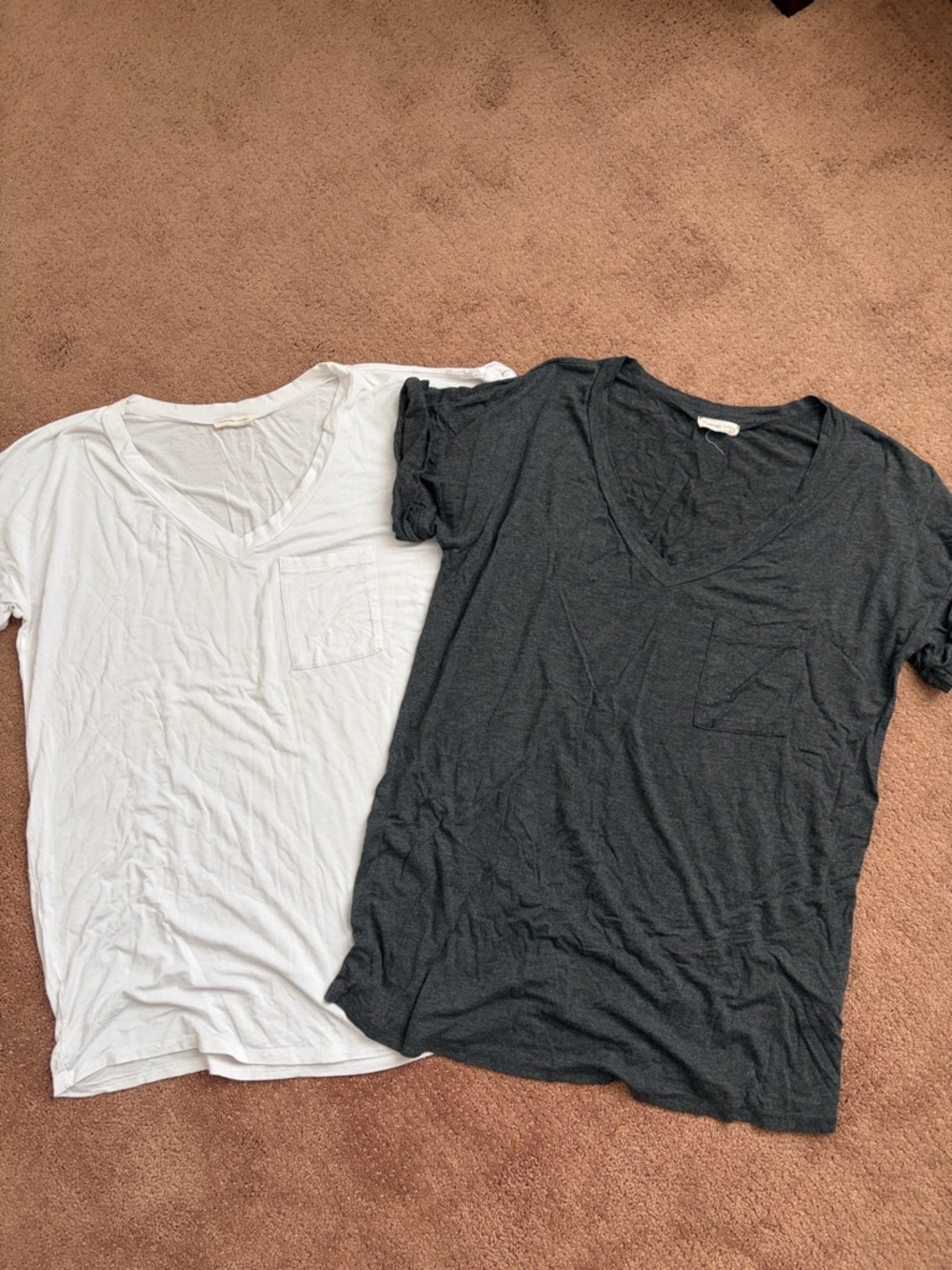 Set of 2 Flamingo Urban Pocket V-Neck Tees
